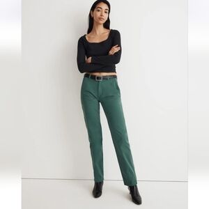 Madewell Garment-Dyed Low-Slung Straight Chino Pants